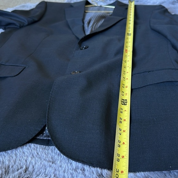 Lucca di Firenze Super 140s wool gray Italian fine cloth suit jacket blazer 42s - Picture 9 of 11